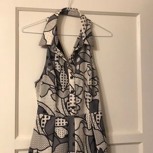 Anthropology Grey Pattern dress